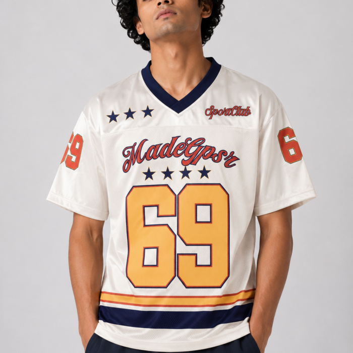 Off-White Retro Sports Graphic Mesh Jersey