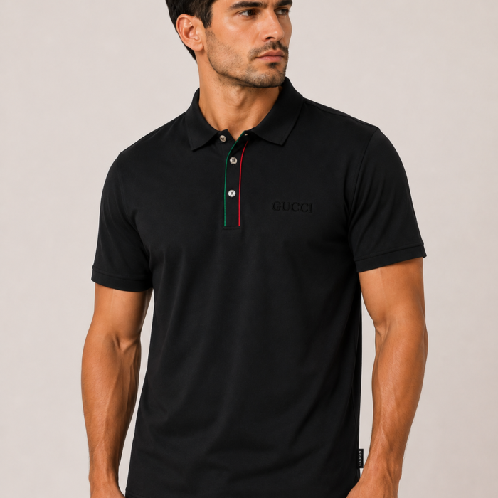 Men's Classic Black Polo T-Shirt