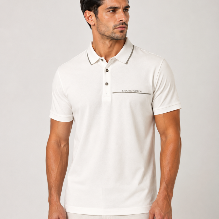 Men's Premium White Polo T-Shirt